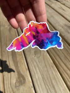 Lake Superior Decal Tie Dye